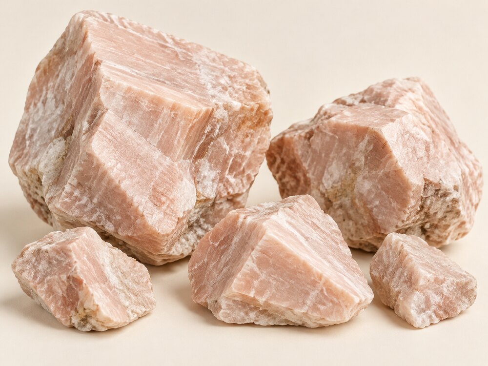 Pink Feldspar lumps